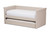 Alena Light Beige Fabric Daybed with Trundle CF8825-Light Beige-Daybed