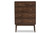Disa Walnut Brown Wood 5-Drawer Chest DC 8580-07-Brown-Chest