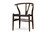 Wishbone Brown Wood "Y" Chair - (Set of 2) DC-541-DB-Black Seat