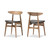 Edna French Dining Chair - (Set of 2) Flora-French Oak-DC