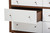 Harlow Mid-Century Modern White/Walnut 6-Drawer Storage Dresser FP-6781-Walnut/White