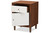 Harlow White/Walnut 1-Drawer/1-Door Nightstand FP-6783-Walnut/White-NS