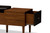 Merrick Retro 2-Tone Bench with Shoe Rack Cabinet FP-6789-Oak/Espresso