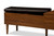 Merrick Retro 2-Tone Bench with Shoe Rack Cabinet FP-6789-Oak/Espresso