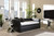 Frank Leather Tufted Sofa Twin Daybed with Trundle Frank-Black-Daybed
