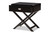 Curtice Black 1-Drawer Wooden Bedside Table GDL7628-Black-CT