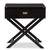 Curtice Black 1-Drawer Wooden Bedside Table GDL7628-Black-CT