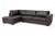 Orland Brown Leather Sectional with Left Facing Chaise IDS023-Brown LFC
