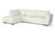 Orland White Leather Sectional with Left Facing Chaise IDS023-White LFC