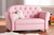 Contemporary Pink Faux Leather 2-Seater Kids Loveseat LD2212-Pink-LS