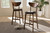 Eline Mid-Century Modern Bar Stool (Set Of 2) Leena-Black/Walnut-BS