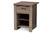 Laverne Modern And Contemporary 1-Drawer Nightstand MH5056-Oak-NS