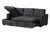 Dark Grey Fabric Upholstered Sectional Sofa R8068-Dark Grey-Rev-SF