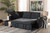 Dark Grey Fabric Upholstered Sectional Sofa R8068-Dark Grey-Rev-SF