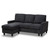 Greyson Modern And Contemporary Sectional Sofa R9002-Dark Grey-Rev-SF
