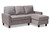 Greyson Modern And Contemporary Sectional Sofa R9002-Light Grey-Rev-SF