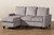 Greyson Modern And Contemporary Sectional Sofa R9002-Light Grey-Rev-SF