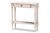 Ariella Country Cottage Farmhouse Console Table RAM19-Whitewashed-ST