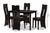 Alani Upholstered 5-Piece Dining Set RH5509C-Dark Brown Dining Set