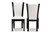 Adley Faux Leather Dining Chair - (Set of 2) RH5510C-Dark Brown/White-DC