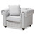 Alaise Modern Classic Chesterfield Chair RX1616-Gray-CC