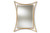 Antique Gold Finished Rectangular Accent Wall Mirror RXW-6231