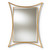 Antique Gold Finished Rectangular Accent Wall Mirror RXW-6231