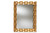 Antique Gold Finished Rectangular Accent Wall Mirror RXW-8002