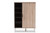 Adelina 1-Door Shoe Cabinet SESC16104-Hana Oak/Dark Grey-Shoe Cabinet