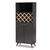 Dark Grey And Oak Finished Wood Wine Cabinet