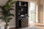 Dark Grey And Oak Finished Wood Wine Cabinet