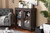 Sintra Brown Sideboard Storage Cabinet with Glass Doors SR 890006-Wenge