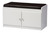Margaret 2-Door Shoe Cabinet with Seating Bench SR-001-White