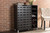 Shirley Brown Wood 2-Door Shoe Cabinet with Open Shelves SR-002-Espresso