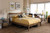 Edeline Wood Curvaceous Slatted King Platform Bed SW8015-Walnut-M17-King