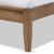 Edeline Wood Curvaceous Slatted King Platform Bed SW8015-Walnut-M17-King