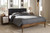 Ember and Medium Brown Wood King Platform Bed SW8063-Grey/Walnut-M7-King