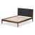 Ember and Medium Brown Wood King Platform Bed SW8063-Grey/Walnut-M7-King