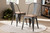 Bamboo And Gun Metal-Finished Steel Dining Chair (Set Of 2)