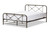 Beatrice Metal Queen Platform Bed TS-Beatrice-Black-Queen-Without-Gold