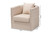 Modern And Contemporary Upholstered Tufted Swivel Chair TSF7718-Beige-CC