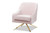 Amaya Luxe And Glamour Lounge Chair TSF-7726-Light Pink/Gold