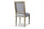 Clairette Wood Traditional French Accent Chair TSF-9304-Beige-CC