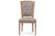 Estelle Chic Weathered Beige Tufted Dining Chair TSF-9341