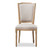 Cadencia Oak and Dining Side Chair TSF-9341B-Beige-DC