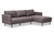 Riley Retro Right Facing Chaise Sectional Sofa U6049-Grey-RFC-SF