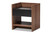 Vanda 2-Tone Walnut/Wood 1-Drawer Nightstand VDNT0014-Walnut/Black-NS