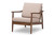 Venza Fabric Uph. Lounge Chair Venza-Brown/Walnut Brown-CC