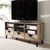 Wales Light Brown Wood 55 - Inch TV Stand W-1515