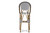 Indoor And Outdoor Grey And White Bamboo Bistro Bar Stool